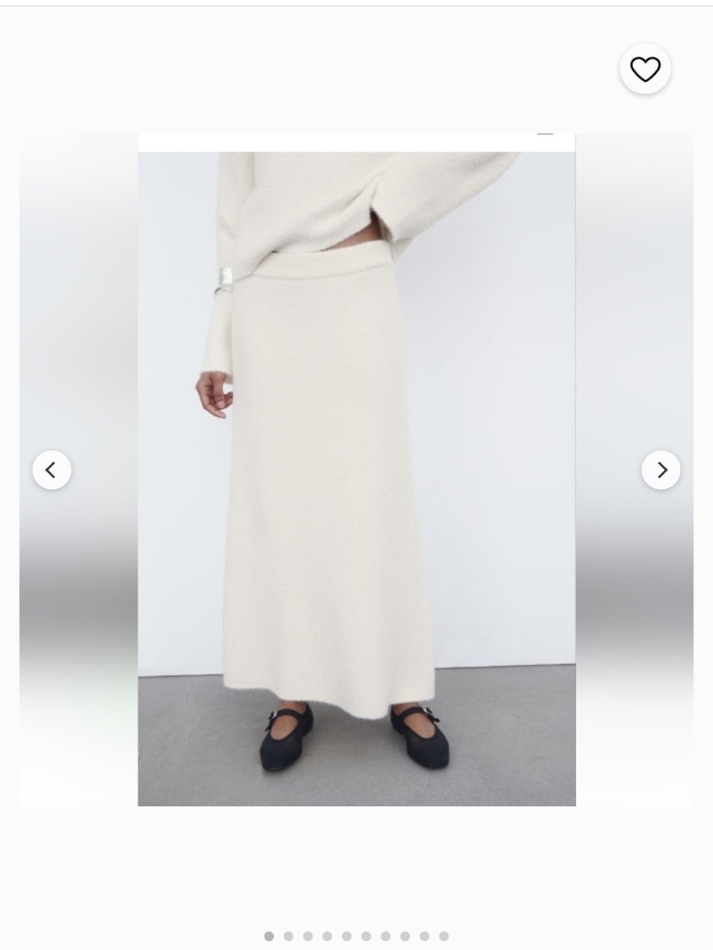 Zara Cream Maxi Skirt